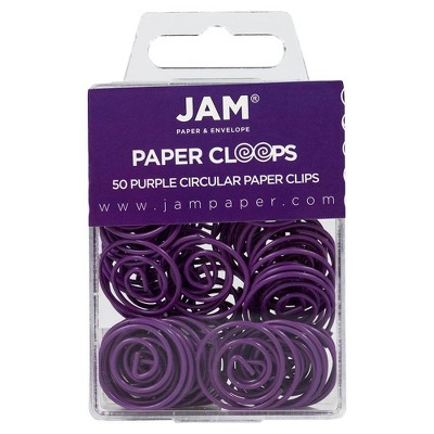 JAM Paper 50pk Circular Paper Clips