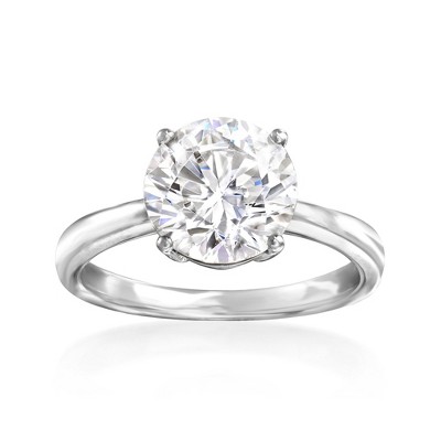 Ross-Simons 3.00 Carat CZ Solitaire Ring in 14kt White Gold