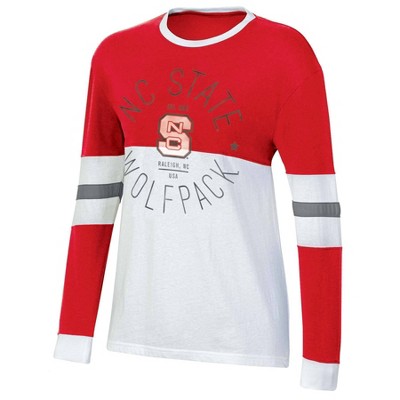 NCAA NC State Wolfpack Women's Long Sleeve Color Block T-Shirt