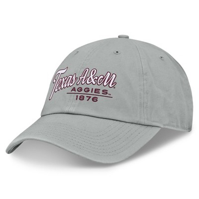 NCAA Texas A&M Aggies Nico Cotton Hat: Adjustable Gray Baseball Cap