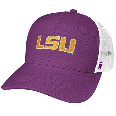 Louisiana State University Team Logo Cotton Twill Trucker Cap Purple OS