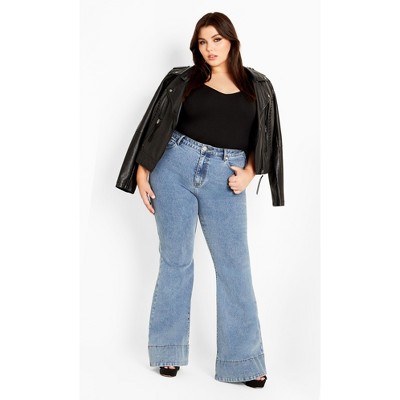 Women's Plus Size Harley Fit Veronica Jean - light denim | CITY CHIC