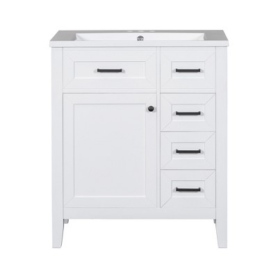 TiramisuBest 30" Bathroom Vanity with Sink Combo, Modular Sectional Sofa with Storage, Sideboard Buffet Style Design for Living Room