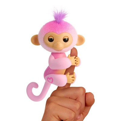 Fingerlings 2023 NEW Interactive Baby Monkey Reacts to Touch 70+ Sounds & Reactions Harmony Pink: Sensory Development Toy