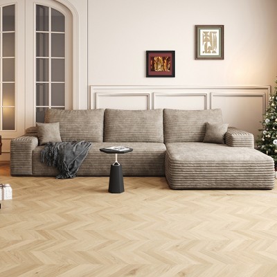 Dewdrop Cloud Sectional Couch ,Modern Modular Sofa with Deep Seat, Upholstered Couches for Living Room Bedroom,No Assembly Required