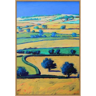 Amanti Art 23" x 33" White Cross Close Up I by Paul Powis Framed Canvas Wall Art Print : Modern Decor, Polystyrene Frame