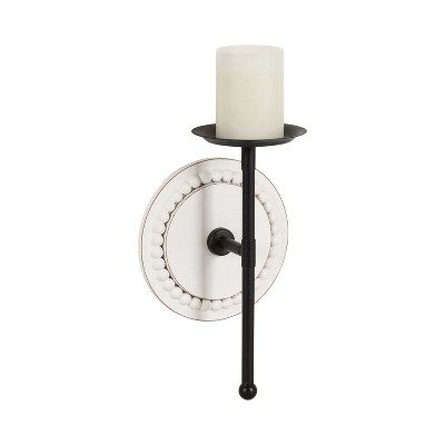Kate and Laurel Letta Wood/Metal Sconce