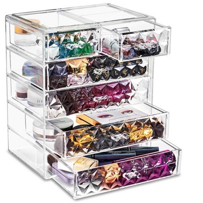 Sorbus Acrylic Makeup Organizer Case for Cosmetics Make Up & Jewelry