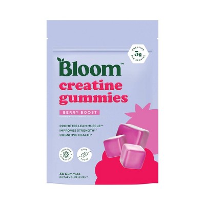 BLOOM NUTRITION Creatine Monohydrate Gummies - Berry Boost - 12ct
