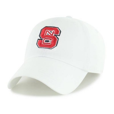 NCAA NC State Wolfpack Fabric Washed Relaxed Fit Baseball Hat: Adjustable Cotton Cap