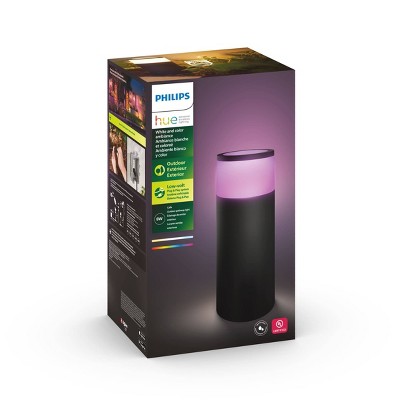 Philips Hue White & Color Ambiance Calla Outdoor Pathway LED Light Extension: Weather-Resistant, 640 Lumens, 4 LED Bulbs