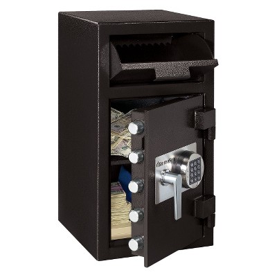 Sentry Safe Depository Safe - 1.6 cubic feet: Steel, Electronic Lock, Black, 27" Height, 121 lbs, No Assembly Required