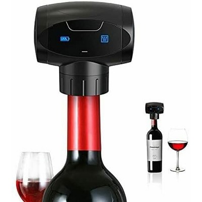 Electric Wine Stopper, Automatic Wine Vacuum Pump & Sealer, Reusable Wine Bottle Stopper Cork Saver Plug