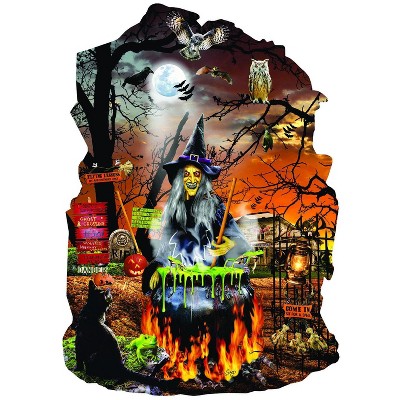 Sunsout Witch's Brew 1000 pc Special Shape Halloween Jigsaw Puzzle 96036