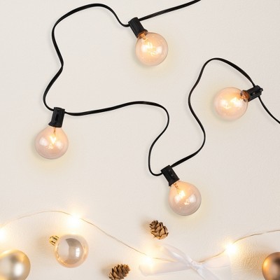 Northlight G50 Globe Christmas String Lights - 9' Black Wire - 20ct