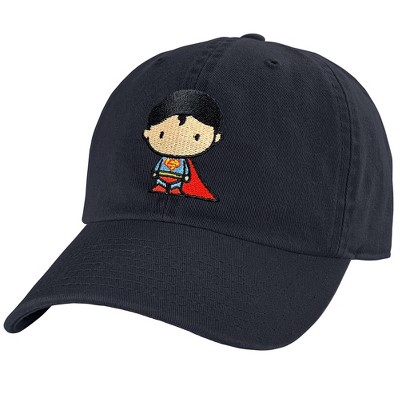 Superman Cute Chibi Character Adult Dad Cap Navy OS