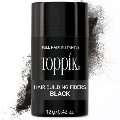 Toppik Hair Building Fibers, Black, 12g Fill In Fine or Thinning Hair Black .42 oz