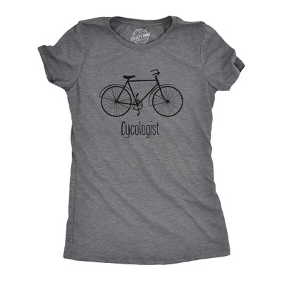 Womens Cycologist Funny Psychology Biking Cyclist Gift for Biker Graphic Sarcasm - Crazy Dog Women's T Shirt For Exercise