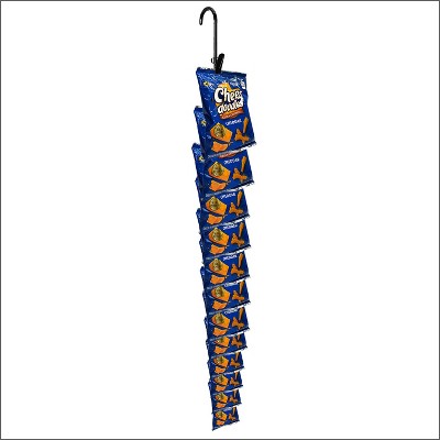 Clip Strip @ Home by LOLA – Metal Hanging Organizer with 12 Hooks for Pantry, Kitchen, Garage – Holds Snacks, Tools, Keys – Easy to Install