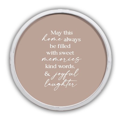 Creative Products Joyful Laughter 20 x 20 Round Framed Print