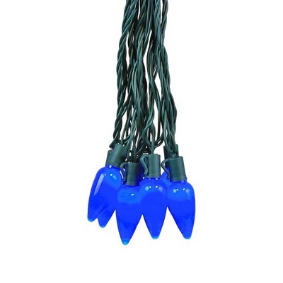 Novelty Lights 25 Feet 25 Light C9 Ceramic Style LED String Lights, Commercial Grade Pre-Lamped Christmas Lights, UL Listed, Connectable