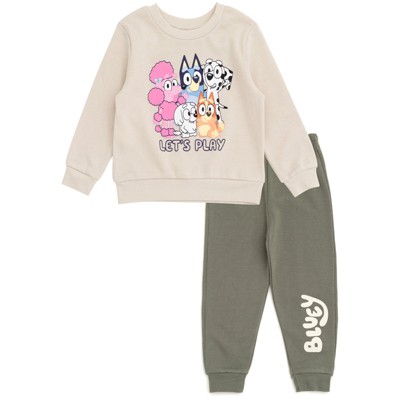 Bluey Fleece Sweatshirt and Jogger Pants Outfit Set Toddler