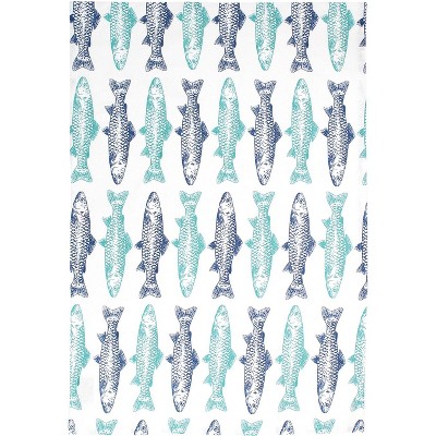 MU Kitchen Designer Print Kitchen Towel, Fish