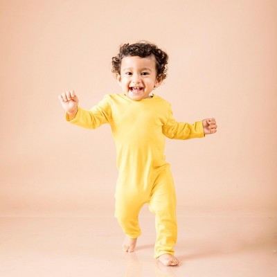 Ola! Otter Infant Full Sleeve Romper – Dandelion Yellow | Comfortable Toddler Playwear| Soft Summer Outfit for Infants