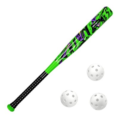 Ortiz34 Bat & Ball Set - Graffiti Plastic Bat & Ball Homerun Set- David Ortiz Backyard Baseball Set for Youth, Kids, Teenagers, Adults