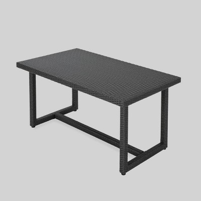 Santa Rosa Rectangle Wicker Dining Table - Christopher Knight Home
