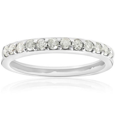 Pompeii3 1/2ct Diamond Wedding Ring White Gold Anniversary