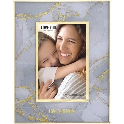 Pavilion Gift Company - Love You Mom - 7.25" x 9.75"  Frame (Holds 4" x 6" Photo) - Single Image Frames