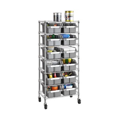 Seville Classics 7-Tier NSF 12-Bin Rack Storage System