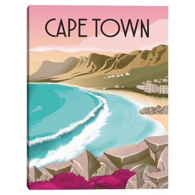 18" x 24" Cape Town South Africa by Omar Escalante Canvas Art Print - Masterpiece Art Gallery: Modern Unframed Vertical Wall Decor