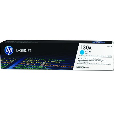 HP 130A Cyan Original LaserJet Toner Cartridge, ~1,000 pages, CF351A