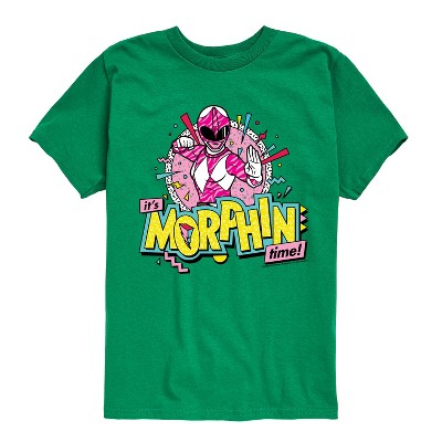 Boys' - Power Rangers - Morphin Time Pink Short Sleeve Graphic T-Shirt