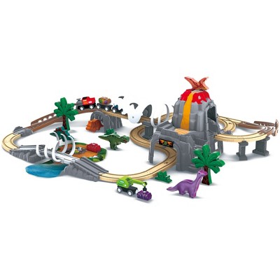 Hape: Dinosaur Railway Adventure Set - 61pc Train Playset, Ages 3+