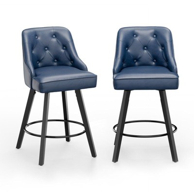 Karl Home Elegant 360° Swivel Bar Stool Stylish Design with Plush Cushion & Sturdy Build