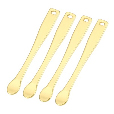 Unique Bargains Eye Cream Massage Sticks Beauty Scoop Makeup Spatula Mini Spoon for Facial Cosmetic Face Cream 2.36"x0.28" 4 Pcs