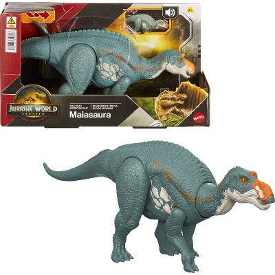 Jurassic World Rebirth Wild Roar Maiasaura Dinosaur Toy, Tail Controlled Attack Chomp & Sound