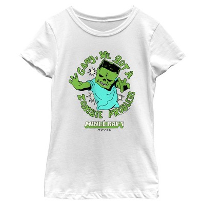Girl's A Minecraft Movie We Got a Zombie Problem T-Shirt
