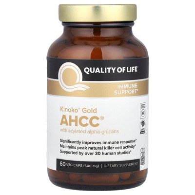Quality of Life Kinoko® Gold AHCC®, 500 mg, 60 Vegicaps