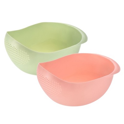 Unique Bargains Rice Strainer Washing Bowl Filter Strainer Basket Colanders for Cleaning Vegetable