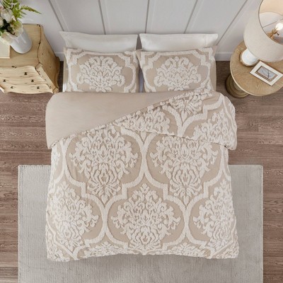 Eugenia Tufted Chenille Duvet Cover Set