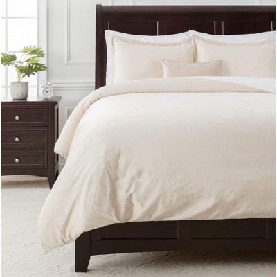 Chanasya Velvet Velour Duvet Cover Set