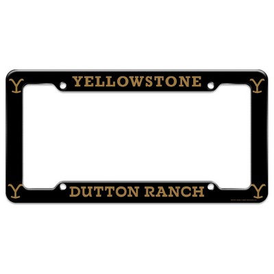 Yellowstone TV Show Dutton Ranch License Plate Tag Frame