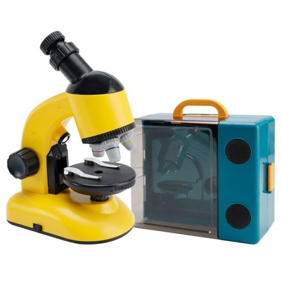 Topteng Kid Microscope Kit Set, Rotating Microscope, Educational Science Toys for Kids
