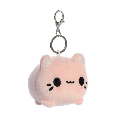Aurora Mini Strawberry Meowchi Clip-On Tasty Peach Enchanting Stuffed Animal Pink 3.5"