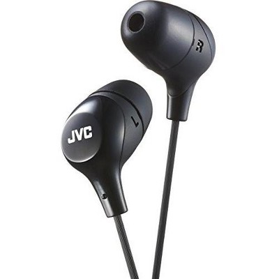 JVC America - JVC HAFX38MB Marshmallow Earphones With Microphone & In-line Remote (Black)