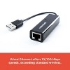 RadioShack USB 2.0 to Ethernet Adapter, USB Network Connector, Wired Internet Adapter, Plug-and-Play, Reliable Connection for Laptops, PCs, 1503294 - 3 of 4
